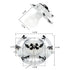 CutiePlusU Extra Large DIY Big Shield Pacifier - White