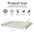 Baby Dining Tray Compatible with Inglesina Fast Table Chair - Silicone Feeding Tray, Dishwasher Safe, BPA Free, White