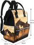 DWVTSLH Backpack Mummy Backpack Horses in Love Diaper Bag Multifunction Nappy Bags Waterproof Large Capacity Travel