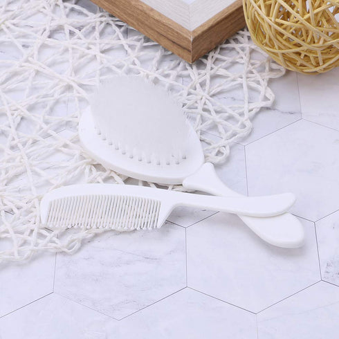 Uitndvyte Set Hairbrush Soft Baby Comb For Head Massager Tool Portable Hair Brush Infant Comb, Blue