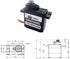 2PCS D9025MG 9g GOTECK Mini Servo, Micro Full Metal Gear Digital Servo,with Metal Horn for RC Car Model Boat Fixed-Wing