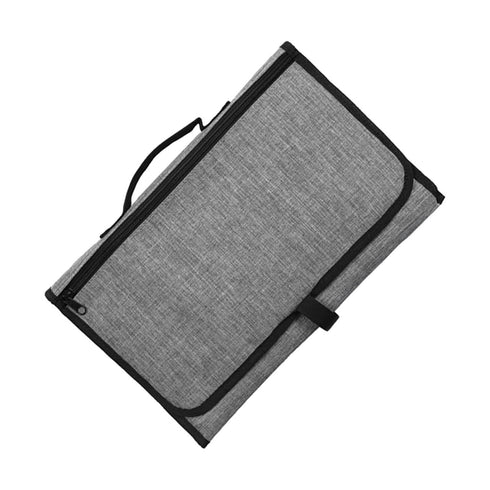 Compact Portable Diaper Changing Mat - Grey Nappy Pad