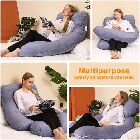 58 inch, Chilling Home Pregnancy Pillow, U Shaped Full Body Maternity Pillow Pregnant Women Must Haves Pregnancy