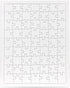 Hygloss Products Blank Rectangle Puzzle for Decorating - Kids Jigsaw Activity, 8.5 x 11 Inches, 63 Pieces