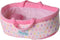 Baby Whitney Pastel Polka Dot Baby Doll Bed 18" | Bassinet and Carrier for