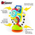 2-in-1 6+ Sassy Fishy Fascination Station Suction Cup High Chair Toy, Developmental Tray Toy for Early Learning, Ages
