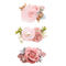 Cherrboll Flower Hair Clips Set, 3pcs Floral Hair Bow Accessories for Baby Girl, Toddler, Teen Gifts.
