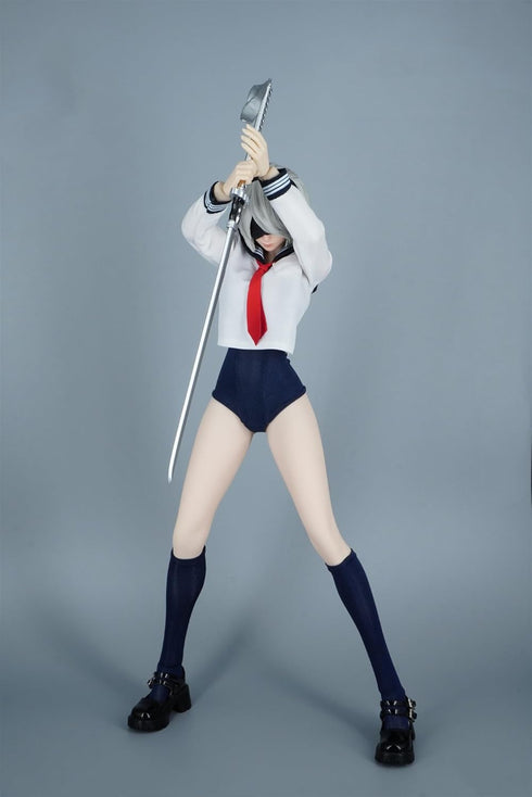 OBEST 1/6 Scale Female Figure Doll Clothes, JK Suit School Girl Uniform Costume for 12 inch Action Figure