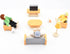 Wooden Doll House People, 8 Miniature Figures and 2 Pets, Dollhouse Family Set for Kids