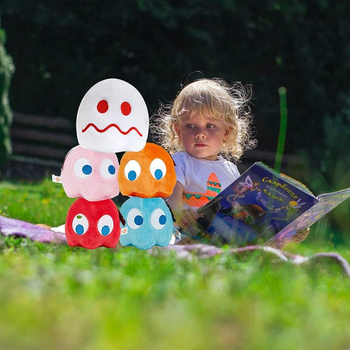 Pingong Blue Ghost Plush Toy, 6 Inch Soft Stuffed Animal, Birthday Gift for Kids Girls Boys