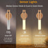 2-Pack Set, LANDGOO Magnetic Night Light with Motion Sensor, Ash Wood Cylindrical Rechargeable LED Lamp White Light