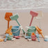 Miniland ECO Junior Sand Set, Beach Toy for Children with Different Tools to Play in the Sand