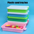 Generic Multipurpose Sensory Bin & Sand Tray with Lid, Portable Storage Box, Perfect for Sandbox, Poolside, Beach