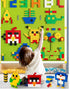 6 Pack Large Building Brick Baseboard - Blue, Green, Gray, 10 x 10 Inch Baseplates Compatible with DUPLO