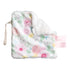 Homecrafted Plush Mini Blanket Baby Pacifier Holder (Light Pink Floral)