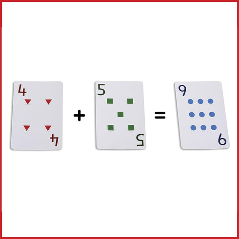 Set 8 448 0-13 Counting edxeducation School Friendly Playing Cards - In Home Learning Game - of Decks - Cards