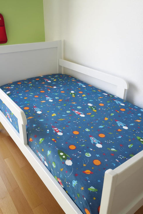 Set Set Mattress,1 (28"x52") Fitted Crib Sheets,Organic Sheet for Toddler Mattress, Turkish Cotton Mini Crib Sheets
