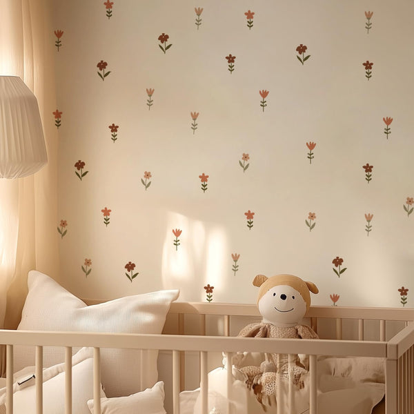 QUCHENG Boho Wall Stickers Girls Bedroom Removable Wall Decals Nursery Kids Room