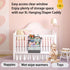 90+Diaper WishJazz XL Hanging Diaper Caddy Organizer for Changing Table, Crib, Playard, Wall & Door, Reinforced Diaper