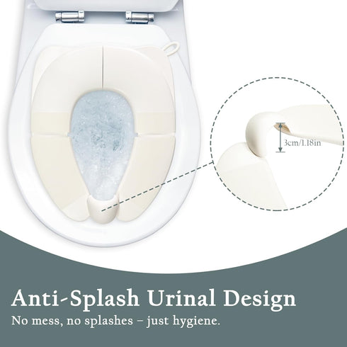 DEEZOMO Kids Foldable Toilet Seat with Storage Bag - Training Urine Anti-Slip Toilet Seat Cover with Splash Guard