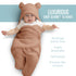 0-6 BlueMello Baby Swaddle Blanket | Ultra-Soft Plush Essential for Infants Months | Receiving Swaddling Wrap Brown |