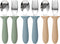 6 Pack Toddler Utensils Set, Kids Silverware with Silicone Handle, 18/8 Stainless Steel Forks and Spoons