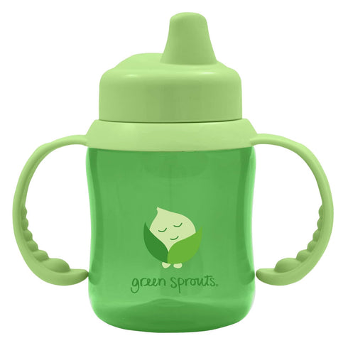 green sprouts Non-spill Sippy Cup - One-way Valve for Easy Transition from Bottle, Dishwasher Safe