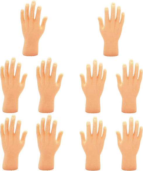Yolococa Tiny Hands Finger Puppets, Miniature Small Hands, 10 Pieces