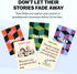 150 TALES Life Story Interview Kit, Conversation Cards, for Grandparents, Parents, Families, Adults, Game Night, Road