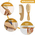 Set GARVALON Hair Brush Natural Wool Brush Wooden Comb for Curly Hair for Newborns for Shower Travel