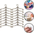 Gadpiparty 24pcs Small Doll Cloth Hangers, Mini Clothes Hanger Holders for Doll Dress Outfit Hanging Accessories