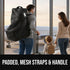 50lbs, GORILLA GRIP Tear and Water Resistant Padded Car Seat Travel Bag for Airplane and Airport, Universal Fit Baby