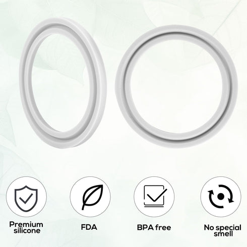 BOXOB 4pcs Seal Rings for BOLOLO Portable Bottle Warmer, Premium Silicone Lid Ring BPA Free Replacement Parts