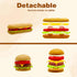 Taken All 26PCS Set 3 4 5+ Pretend Play Kitchen Food - Dessert Toys with Hamburger, Hot Dog, Fries, Drink & Tray