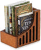 Dollhouse Miniature Desktop Bookshelf with Books Set Wooden Bookcase Furniture Miniature Desktop