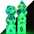 Glow in The Dark DND Dice Set, 11 x 7 Polyhedral Dice (77pcs) for Dungeons and Dragons Tabletop Role-Playing Games
