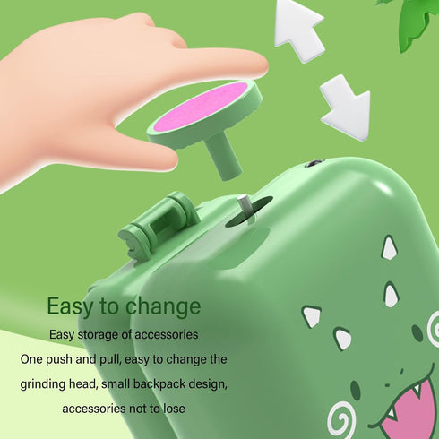 Trimmer, 4 Tyenaza Nail Safe Portable Cute Electric Nail Clipper Kit with Grinding Heads for Toddler Fingernail Cutting