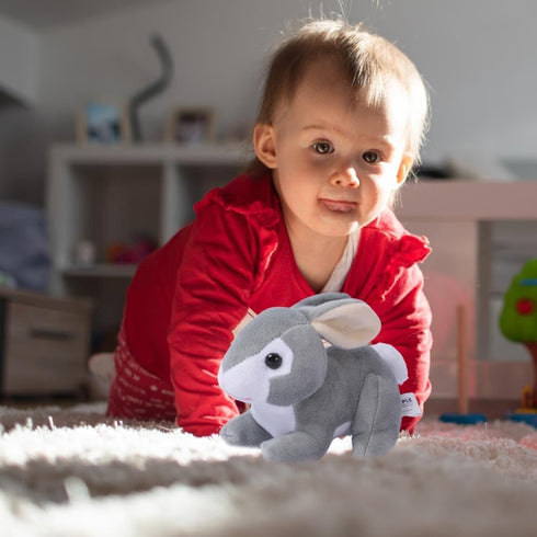 0 Dimple Stuffed Bunny Toy - Baby Bunny Stuffed Animal - Perfect Baby Plush Toy Gift - Cuddly Soft Toys for Children