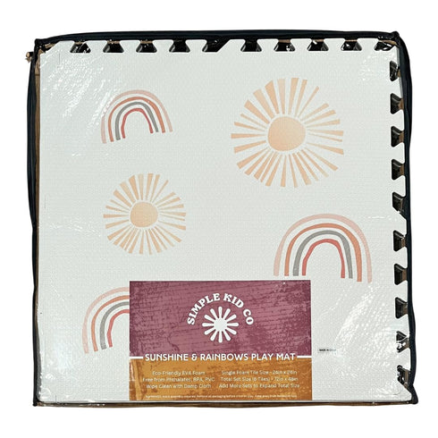 Simple Kid Co. 4x6 Play Mat for Baby, Toddler and Infants, Six Interlocking Tiles Made with Soft Non-Toxic EVA Foam
