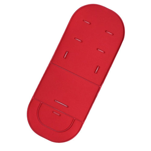Universal Baby Stroller Cushion Seat Liner Breathable Pram Pushchair Mat Pad Solid Color (Red)