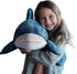 XIYUAN 39.3-Inch SharkPlush Toy Giant SharkStuffed Animal Soft SharkPillow Cushion Shark Plush Pillow Chubby Stuffed