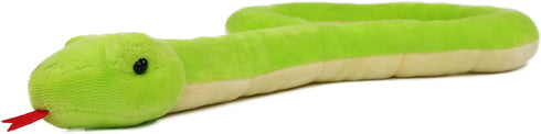 Ice King Bear Lifelike Plush Toy, Green Snake Stuffed Animal (Coiling)