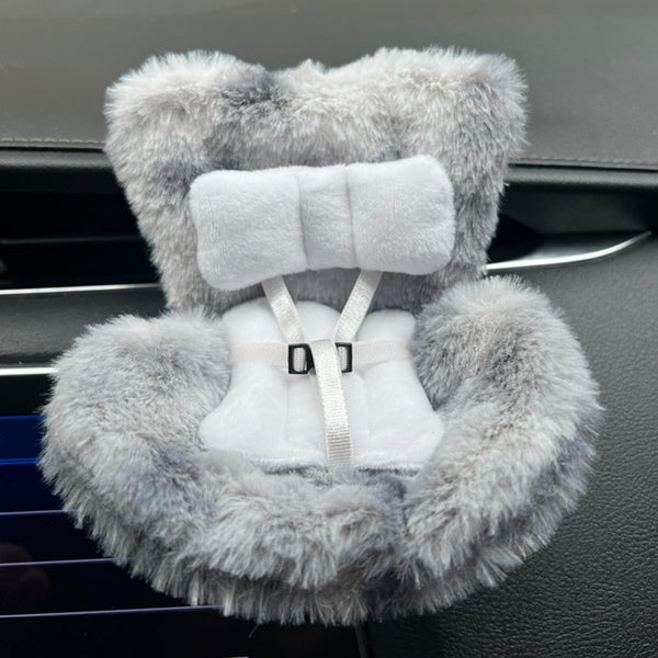 BDBHAVB Doll Car Seat with Air Vent Clip and Desktop Stand, Cute and