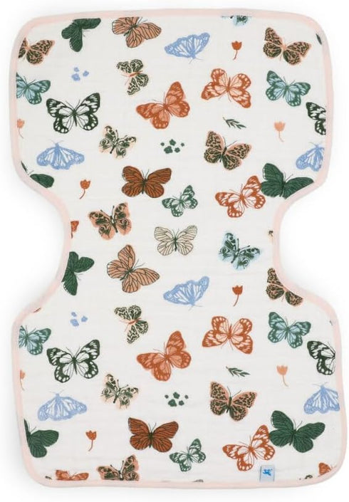 Unreleased Cotton Muslin Burp Cloth - Butterflies
