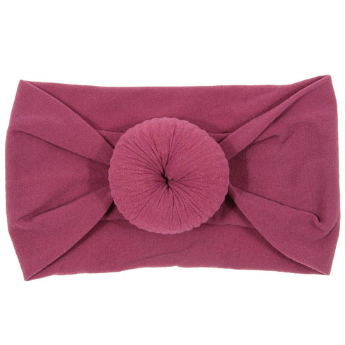 6 Pack Cute Toddler Baby Girls Soft Nylon Headwraps, Infant Knot Bow Headband Turban (Set 2)