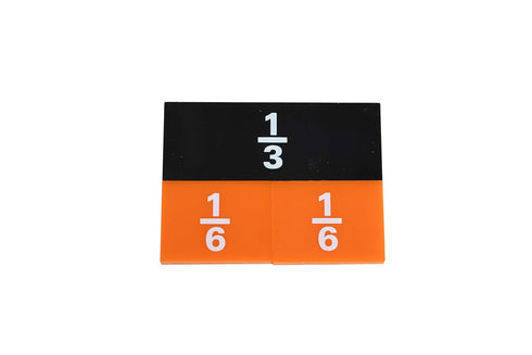 LEARNING ADVANTAGE Fraction/Decimal Tiles, Set of 51, Double-Sided Rainbow Tiles