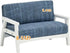 Set 1/12 iLAND Dollhouse Couch and Miniature Sofa with Mini Houndstooth Cushions, Dollhouse Furniture on Scale