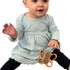 HIPPO TOYS Set 0-12 Natural Wooden Teether & Rattle for Babies Months | Montessori Sensory Toys | Plastic-Free