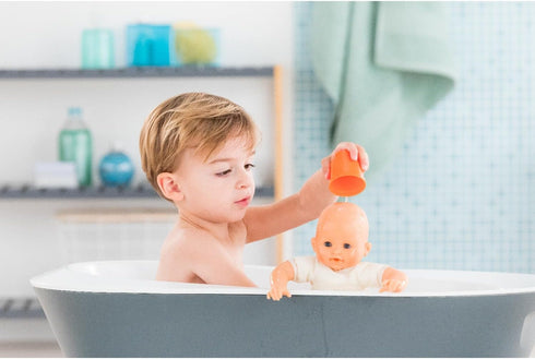 Corolle Bebe Bath Calypso Garden Delights Baby Doll - Soft Body, Play Cup, Ages 18 Months+