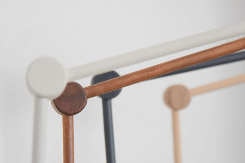 Black Wooden Crib Mobile Arm, Adjustable Mobile Holder for Crib and Desk